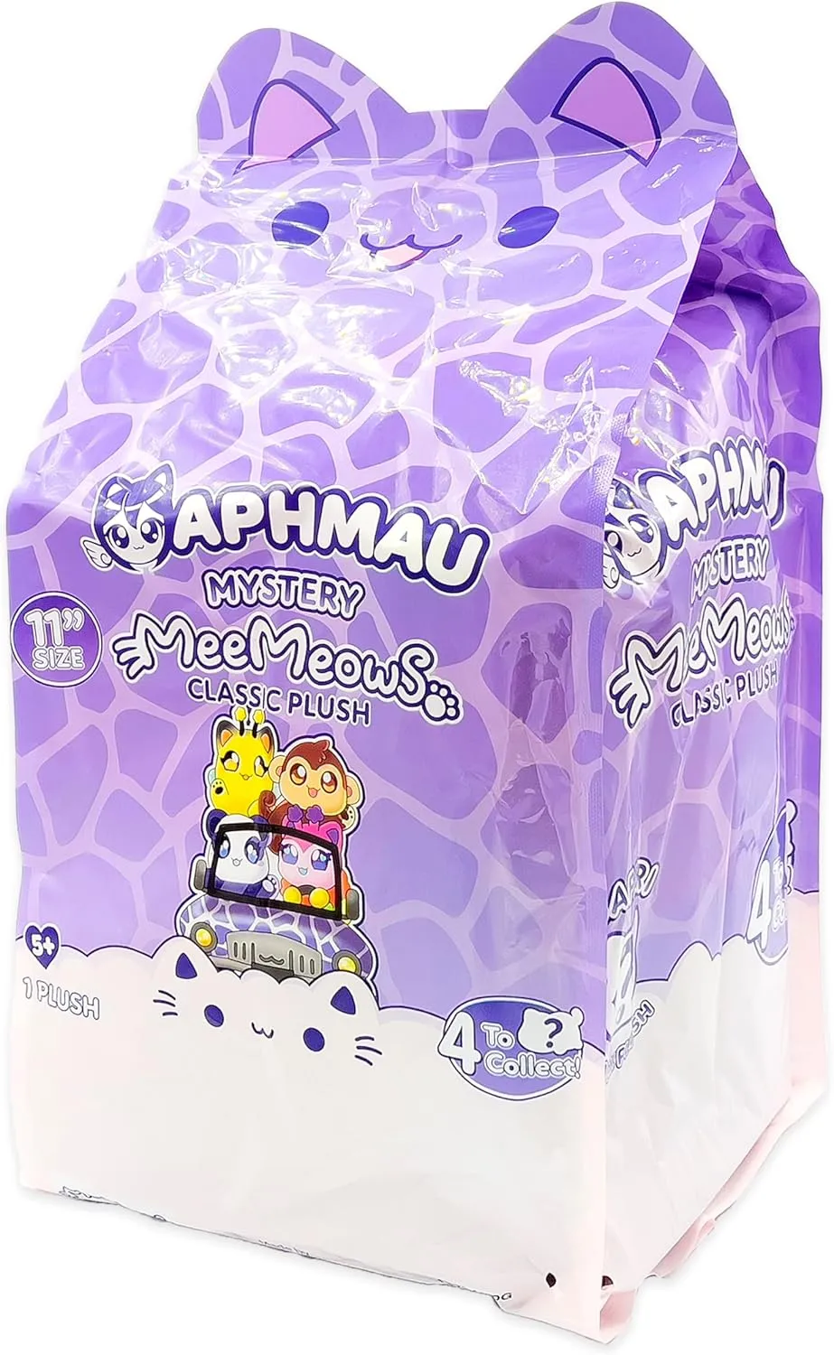 Aphmau MeeMeows 11” Classic Mystery Plush, Series 1 Safari; YouTube Gaming Channel, Plush Mystery Box, Blind Box, 1 of 4 Possible Safari MeeMeows, Official Merch