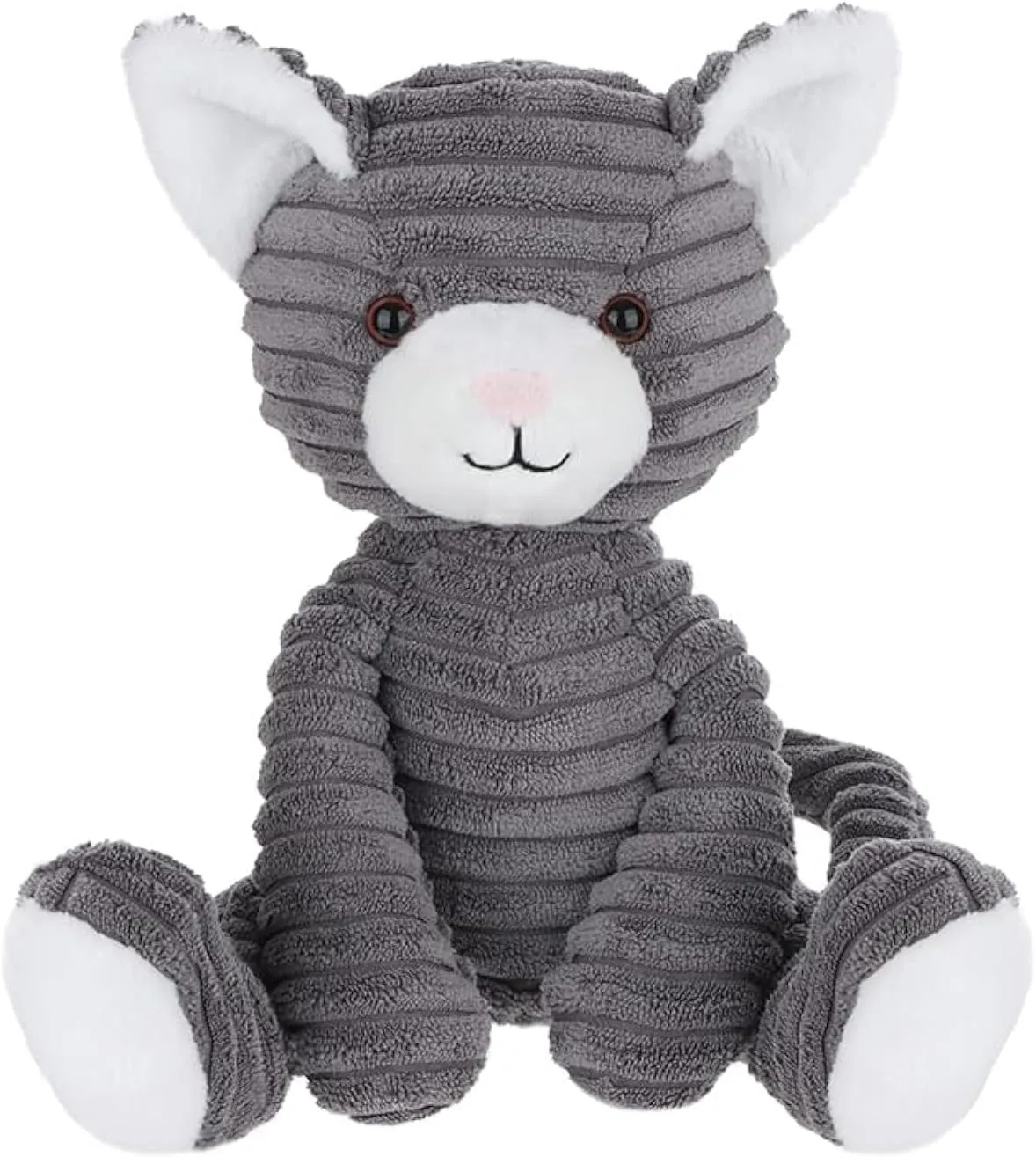 Apricot Lamb Toys Plush Corduroy Cat Kitten Stuffed Animal Soft Cuddly Perfect for Child 8.7 Inches