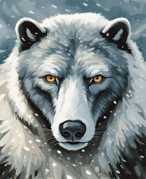 Arctic Kings (2) - Van-Go Paint-by-Number Kit 40x50cm DIY frame