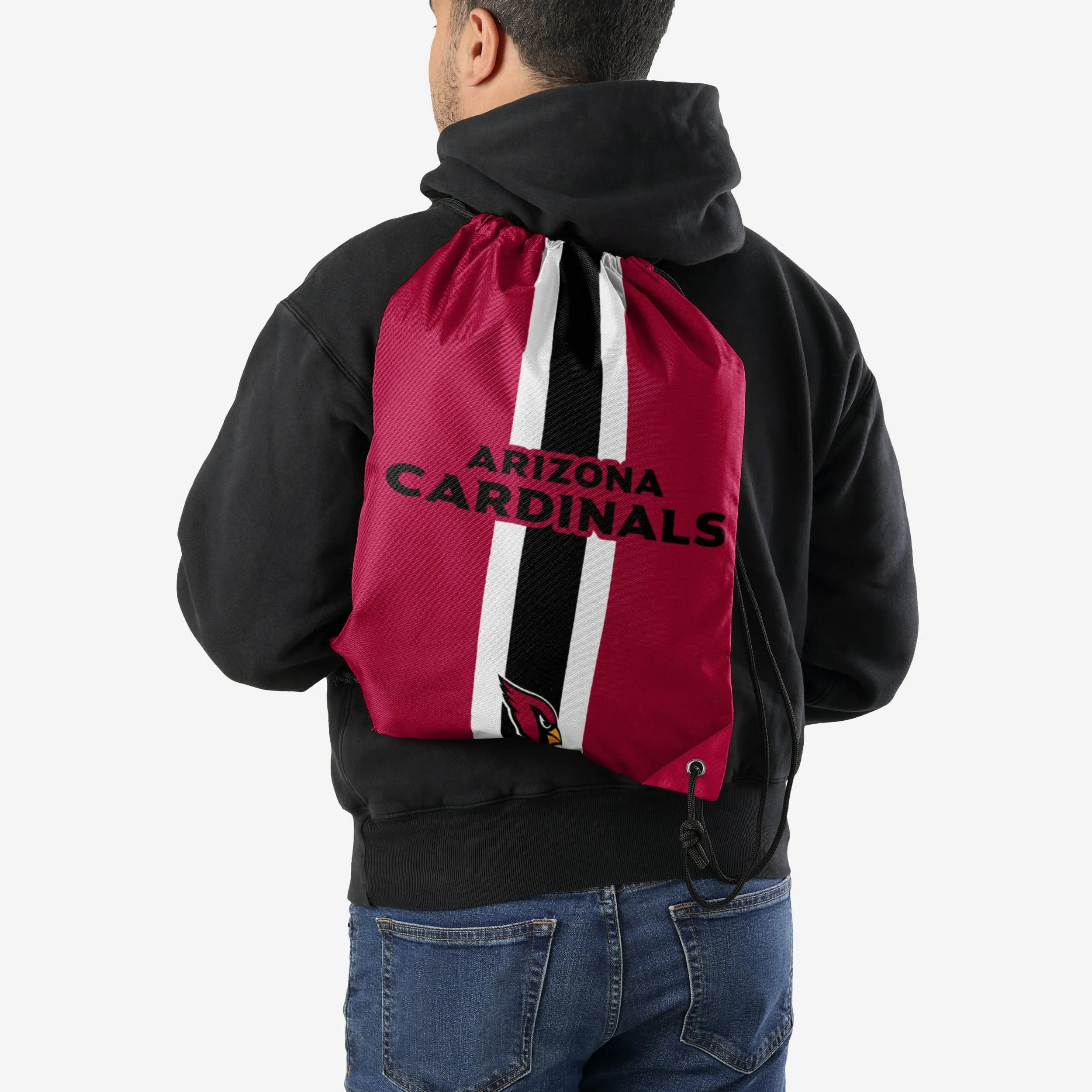 Arizona Cardinals Team Stripe Wordmark Drawstring Backpack