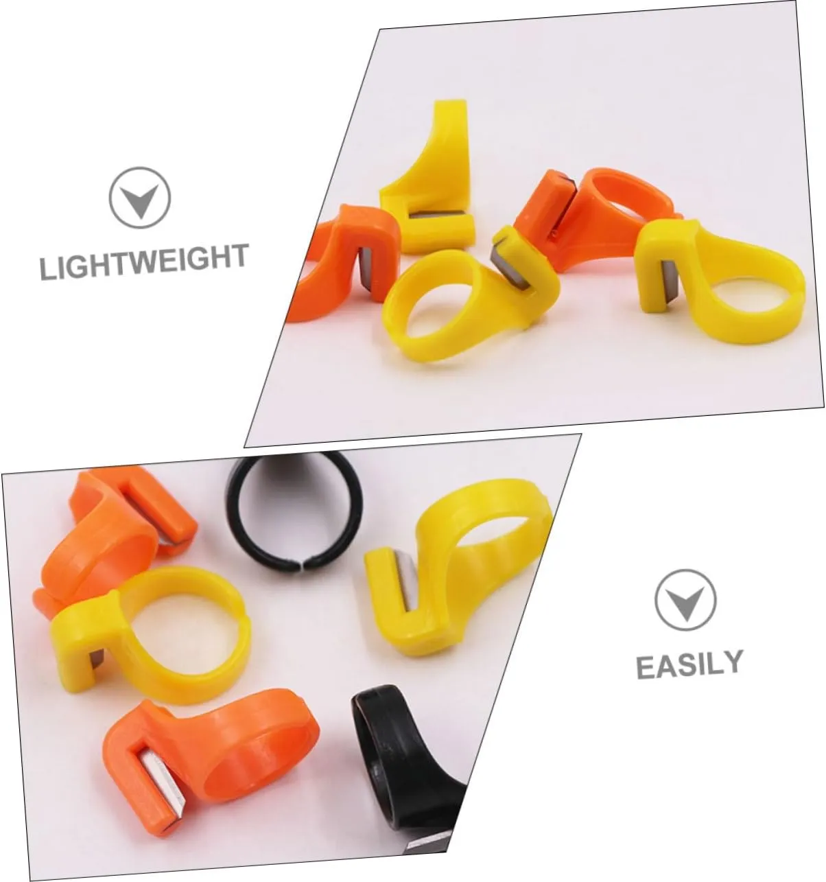 ARTIBETTER 3sets Quick Easy Thread Cutting Ring Thread Cutters Yarn Cutters Line Compact Sewing Tool for Quilting Sewing 20pcs*3 Random Color