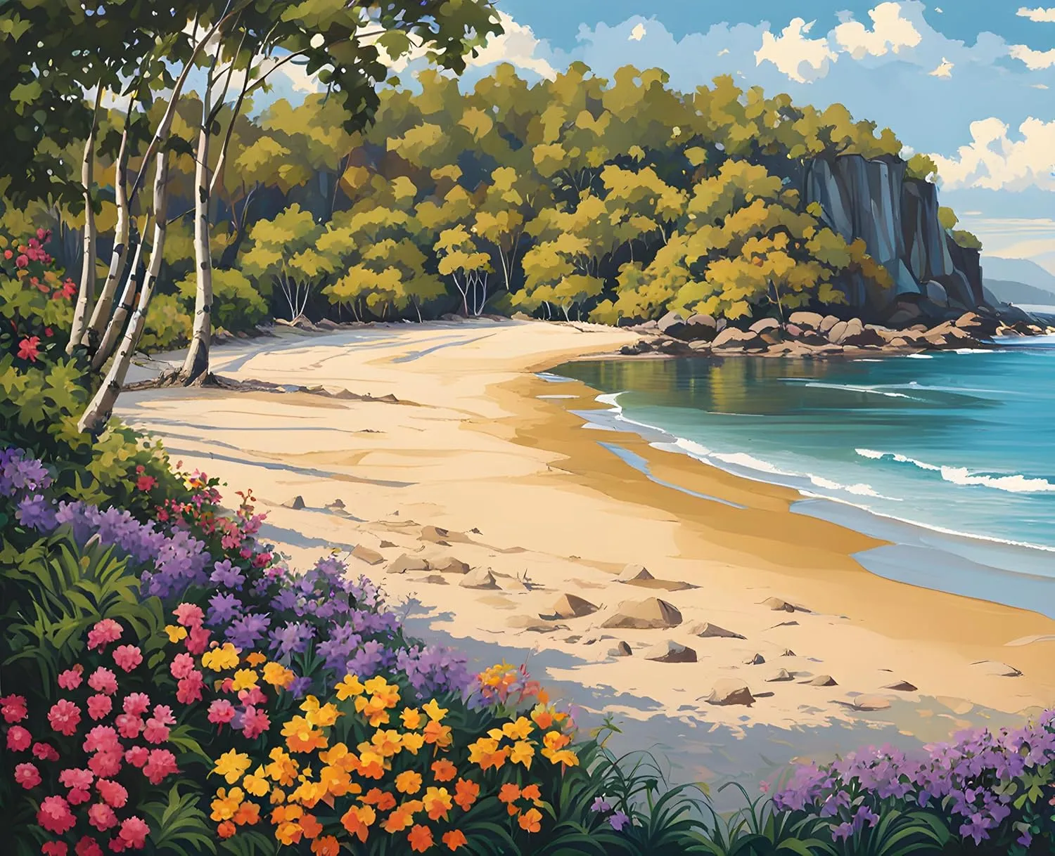 Australia Collection PD (59) - Noosa Heads, QLD - Van-Go Paint-by-Number 60x75cm no Frame