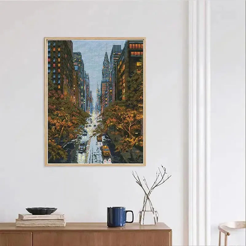 Autumn City Scenery - Joy Sunday Cross Stitch Kits
