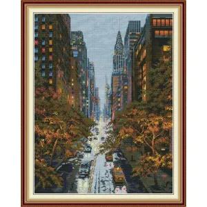 Autumn City Scenery - Joy Sunday Cross Stitch Kits