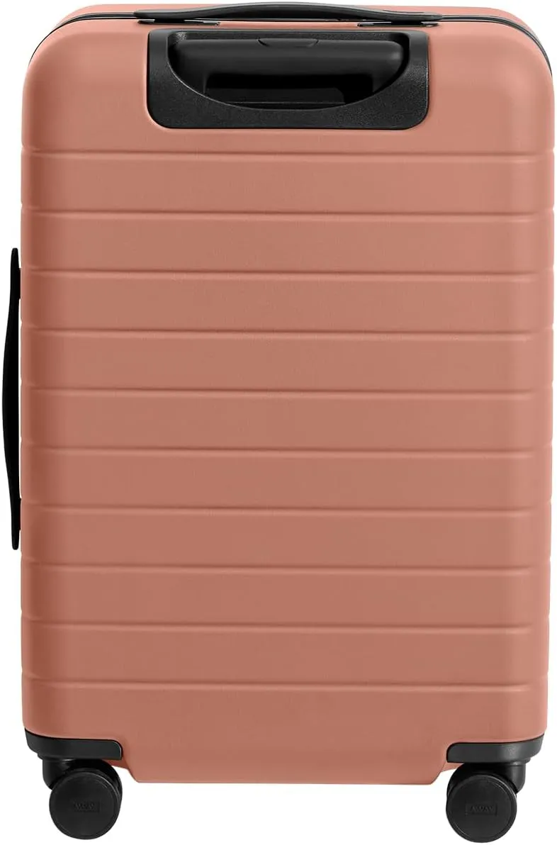 Away Bigger Carry-On Luggage, Lightweight Hardside Large Suitcase with Spinner Wheels, TSA Lock, Airline Approved, Clay Pink