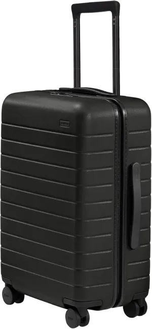 Away Bigger Carry-On Luggage, Lightweight Hardside Large Suitcase with Spinner Wheels, TSA Lock, Airline Approved, Jet Black