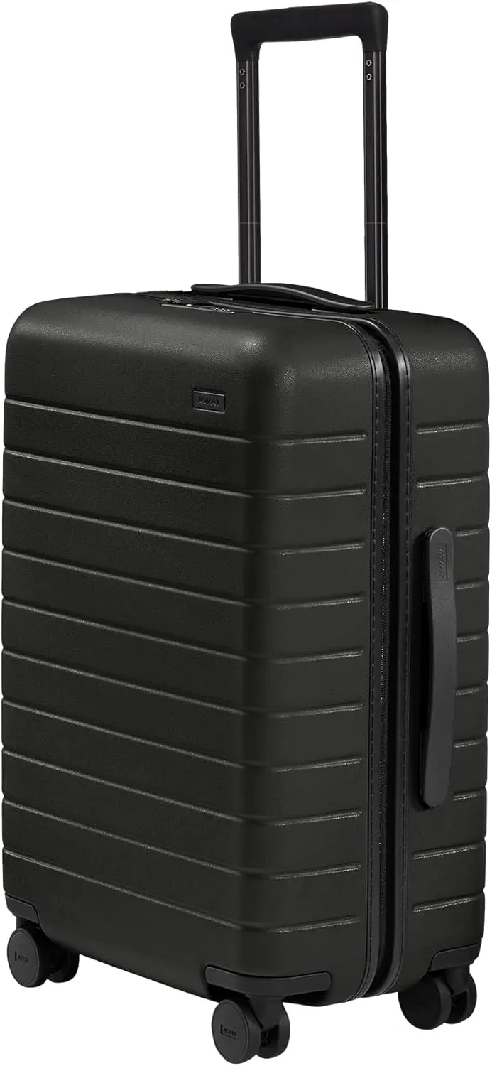 Away Bigger Carry-On Luggage, Lightweight Hardside Large Suitcase with Spinner Wheels, TSA Lock, Airline Approved, Jet Black
