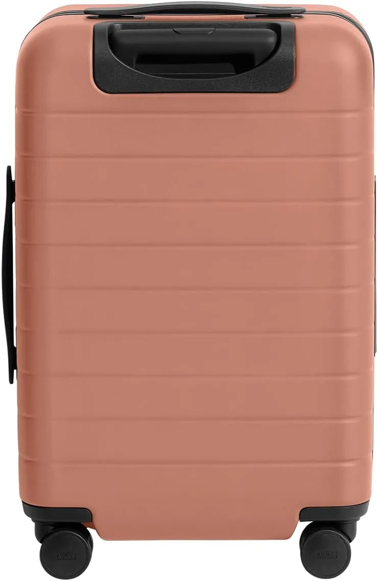 Away Carry-On Luggage, Lightweight Hardside Suitcase with Spinner Wheels, 22 Inch Airline Approved, TSA Lock, Clay Pink
