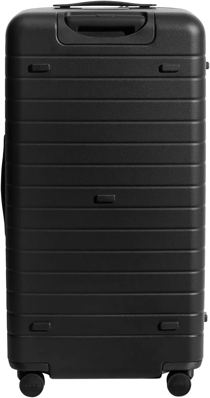 Away Large Trunk Luggage, 31 Inch Hardside Suitcase with Spinner Wheels, Lightweight & Durable, TSA Lock, Ideal for Long Trips, Jet Black