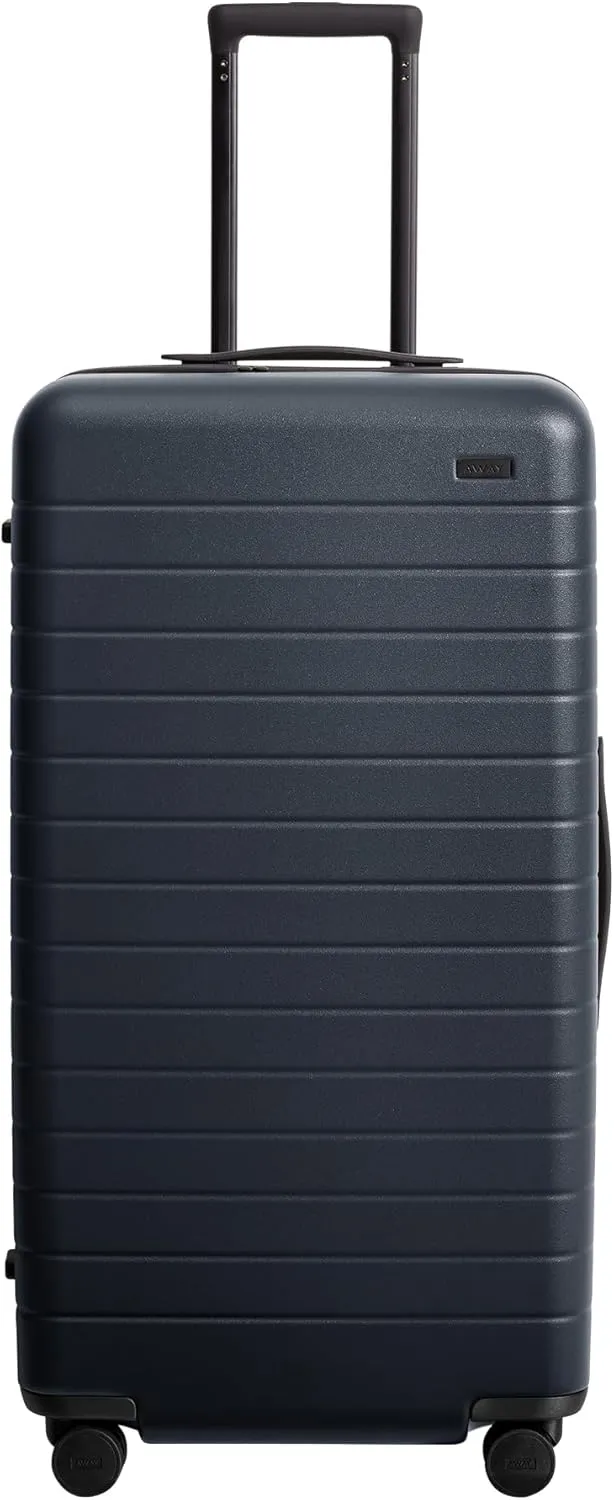 Away Large Trunk Luggage, 31 Inch Hardside Suitcase with Spinner Wheels, Lightweight & Durable, TSA Lock, Ideal for Long Trips, Navy Blue