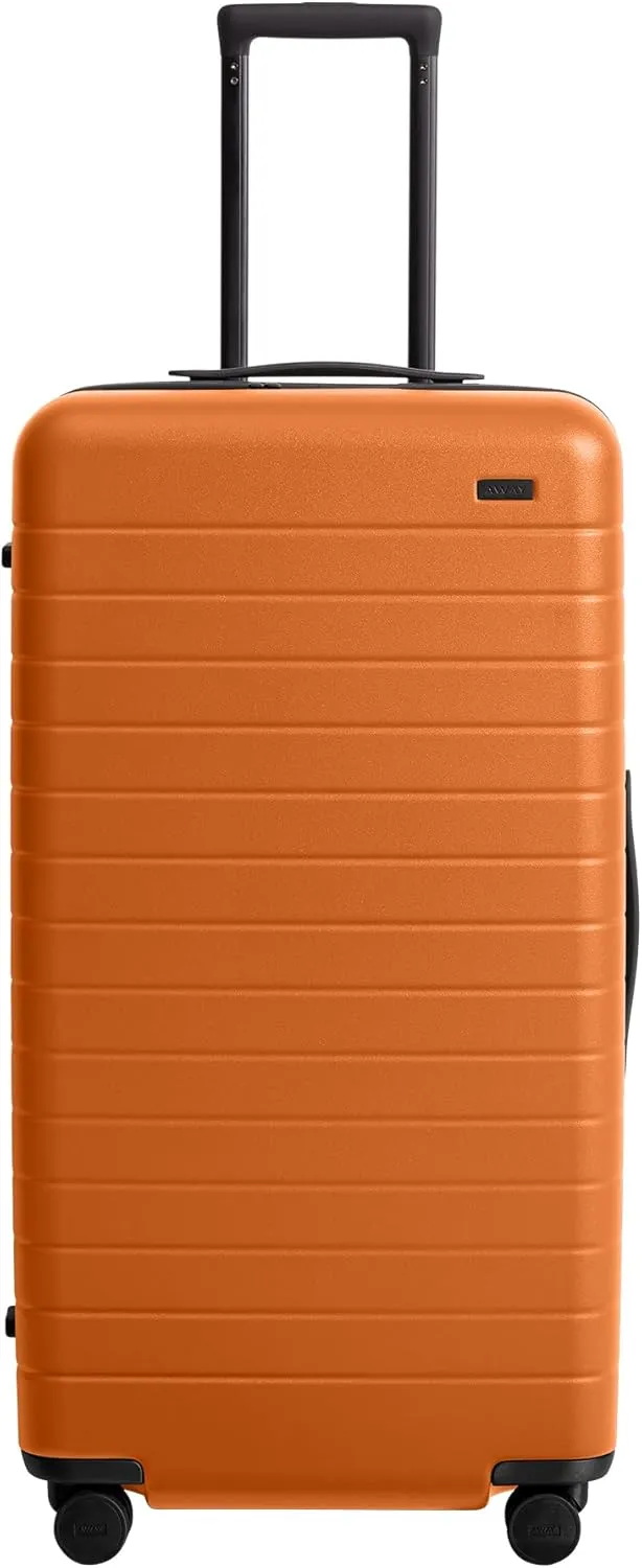 Away Large Trunk Luggage, 31 Inch Hardside Suitcase with Spinner Wheels, Lightweight & Durable, TSA Lock, Ideal for Long Trips, Sorbet Orange