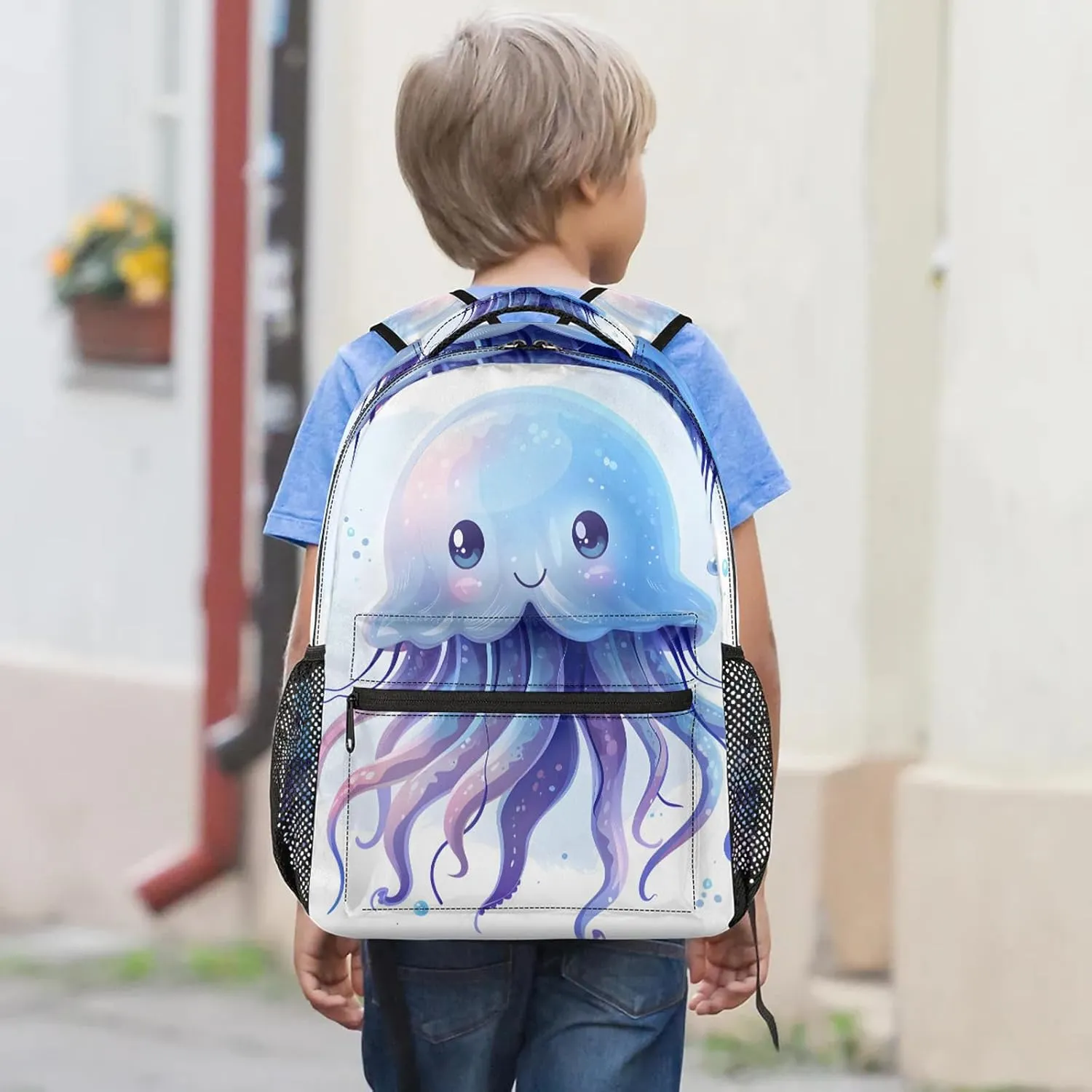 Backpack Cute Jellyfish Book Bags Laptop Backpacks Lightweight Multipurpose Daypack for Men Women Travel Hiking