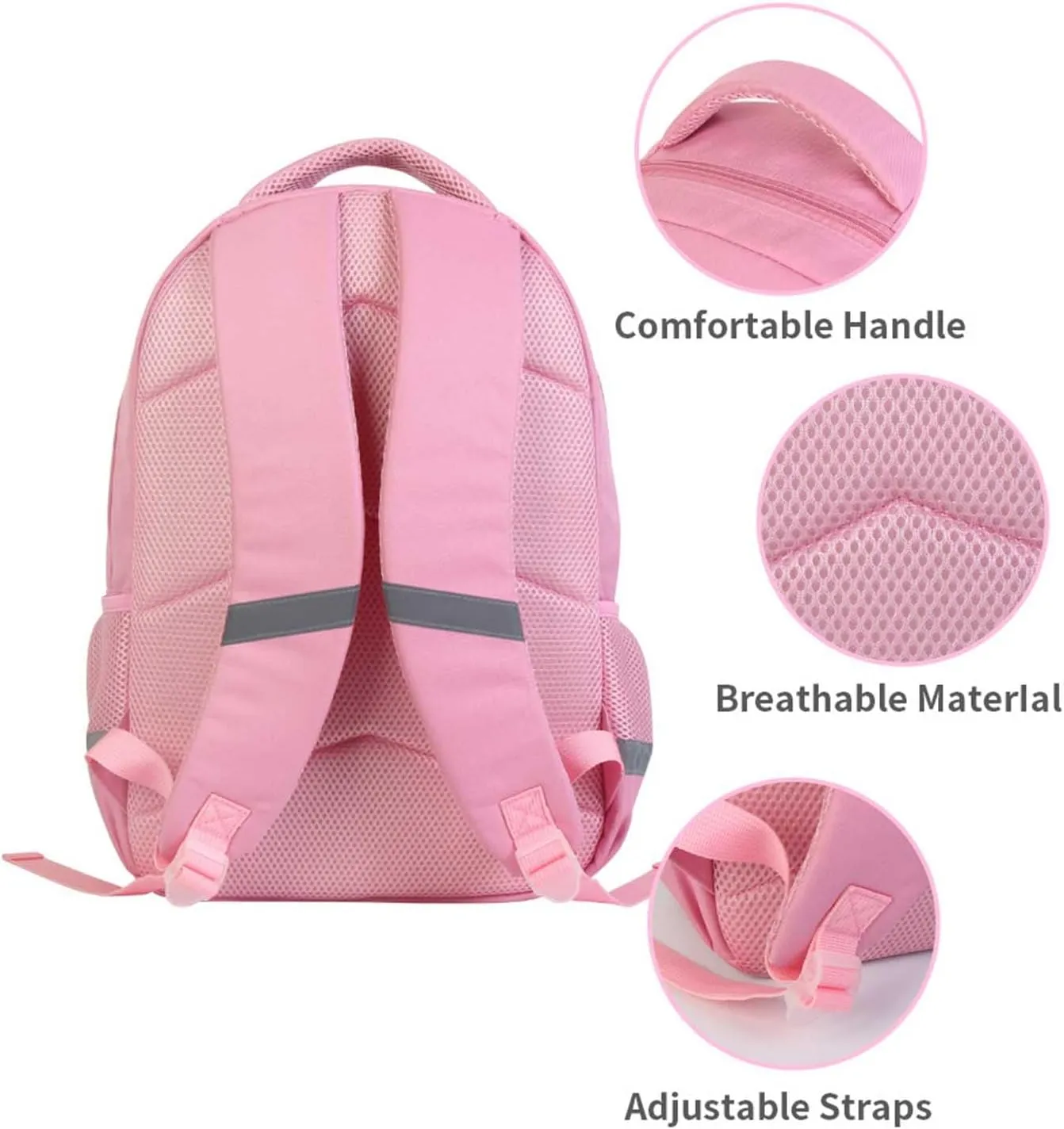 Backpack for Kids, Children Teens Back Pack for Elementary Primary, Rainbow Cupcake School Bag, Girls Pink Bookbag for School and Travel, Sweet Treat Backpack