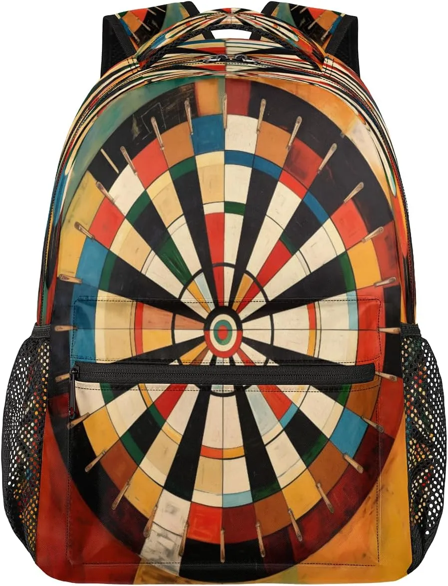 Backpack for Women Men, Darts BoardCasual Backpacks, Waterproof Lightweight Sports Daypack Bags for Travel Camping Work