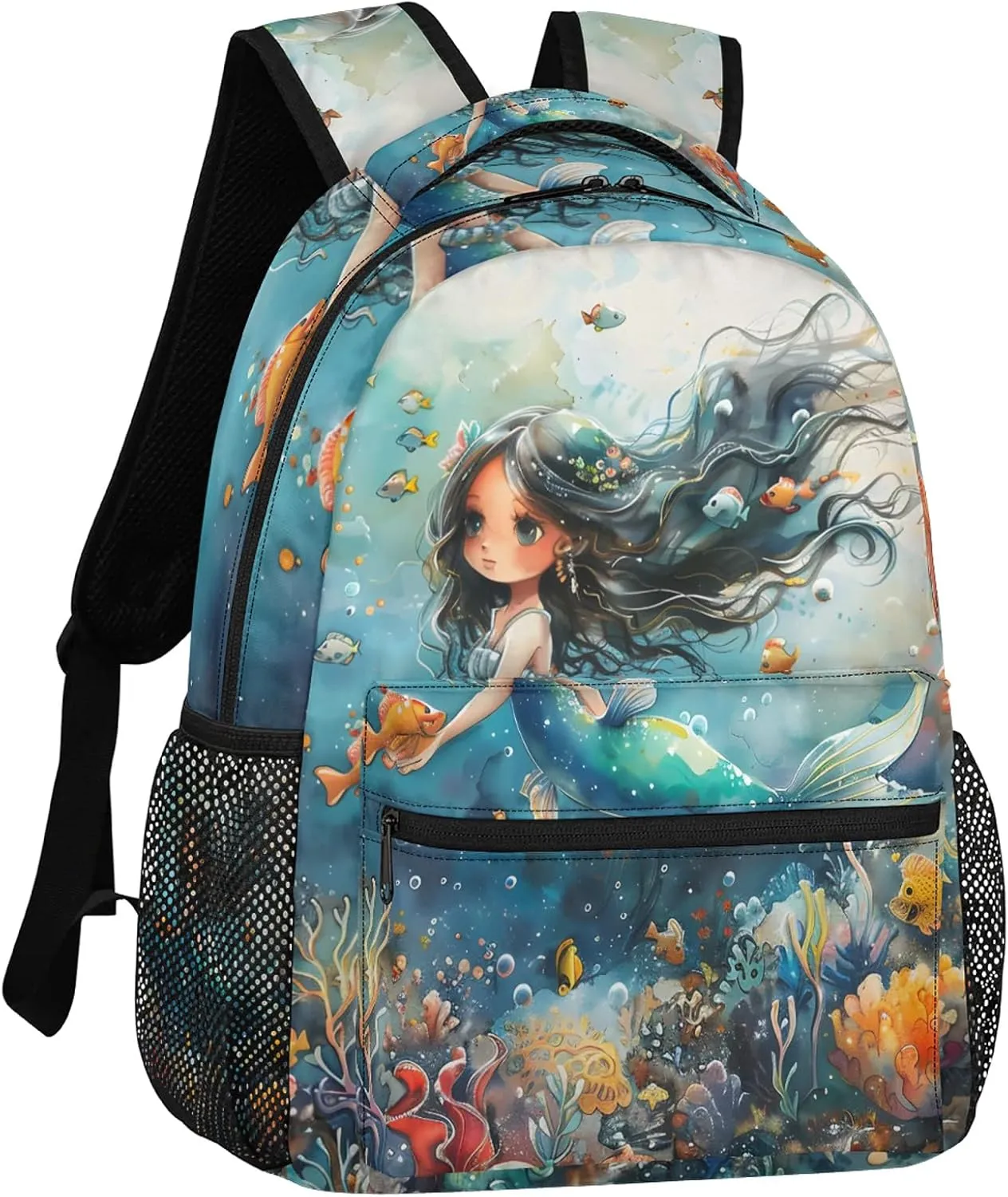 Backpack Seabed World Book Bags Laptop Backpacks Lightweight Multipurpose Daypack for Men Women Travel Hiking
