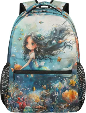 Backpack Seabed World Book Bags Laptop Backpacks Lightweight Multipurpose Daypack for Men Women Travel Hiking