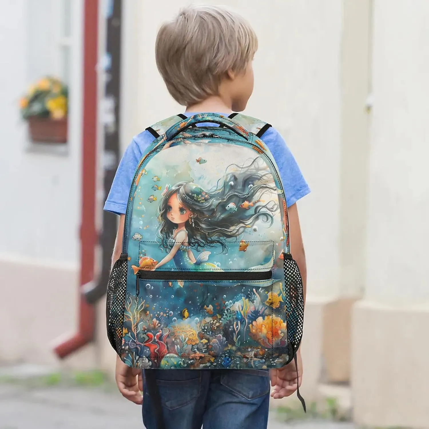 Backpack Seabed World Book Bags Laptop Backpacks Lightweight Multipurpose Daypack for Men Women Travel Hiking