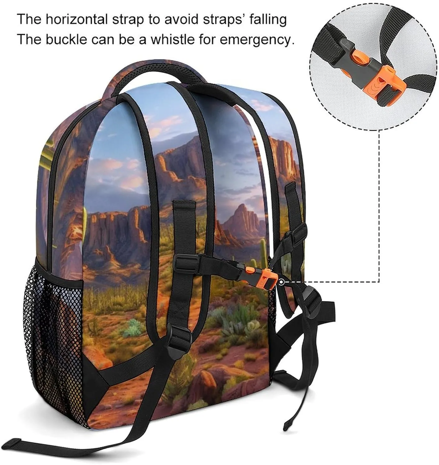 Backpacks Cactus Landscape Travel Bag Laptop Backpack Casual Daypack for Weekender Business Hiking