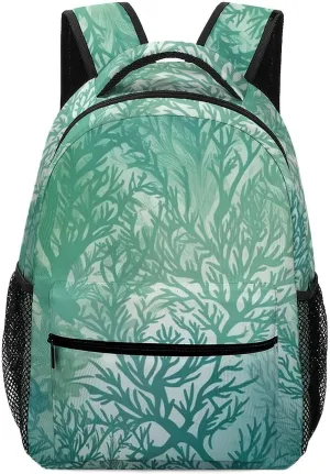 Backpacks Green Sea Blue Seaweed Travel Bag Laptop Backpack Casual Daypack for Weekender Business Hiking