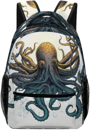 Backpacks Sun Ocean Octopus Travel Bag Laptop Backpack Casual Daypack for Weekender Business Hiking
