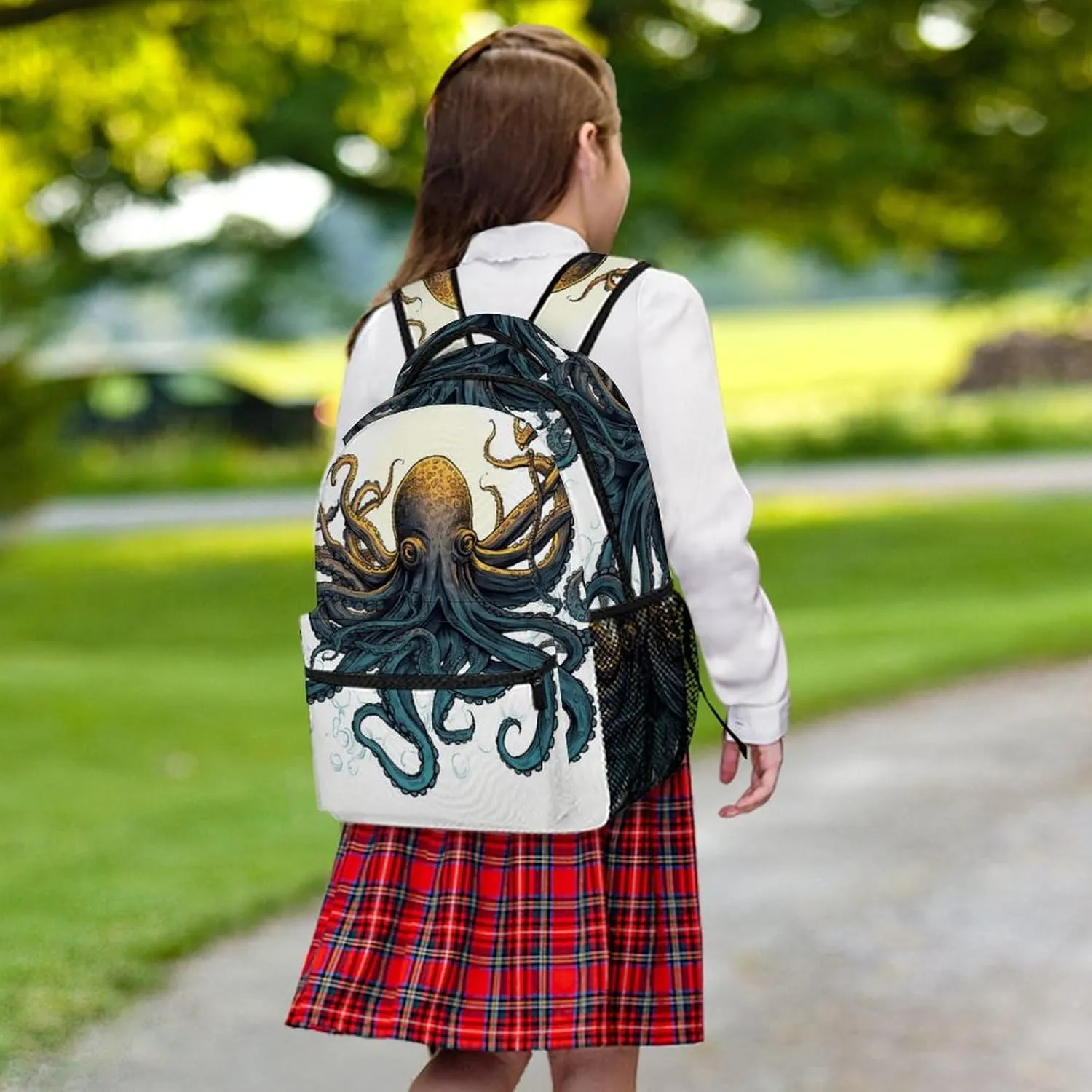 Backpacks Sun Ocean Octopus Travel Bag Laptop Backpack Casual Daypack for Weekender Business Hiking
