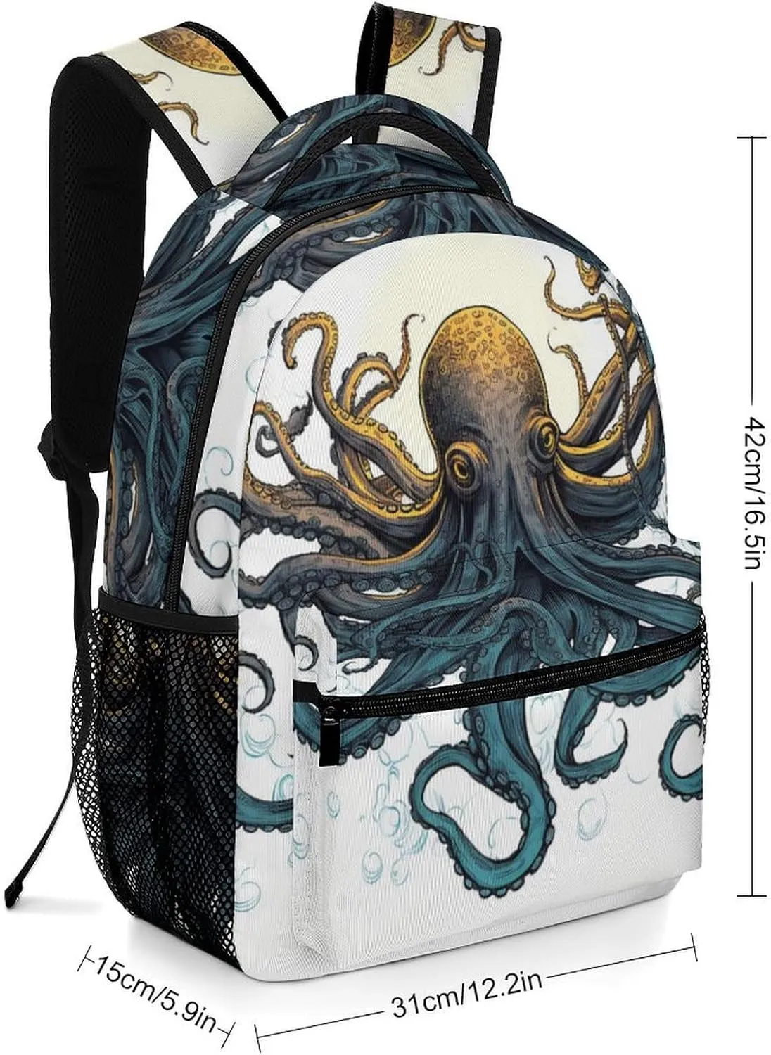 Backpacks Sun Ocean Octopus Travel Bag Laptop Backpack Casual Daypack for Weekender Business Hiking
