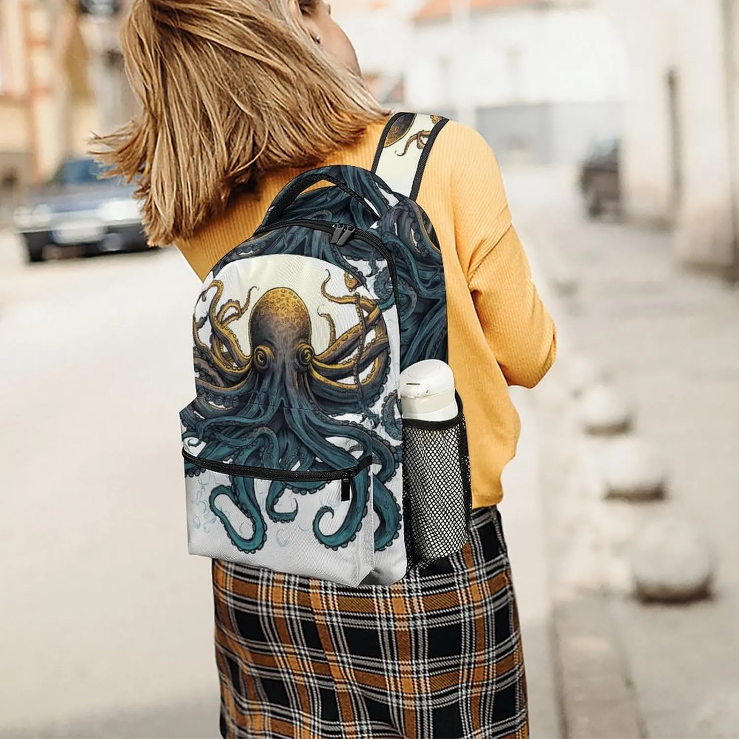 Backpacks Sun Ocean Octopus Travel Bag Laptop Backpack Casual Daypack for Weekender Business Hiking