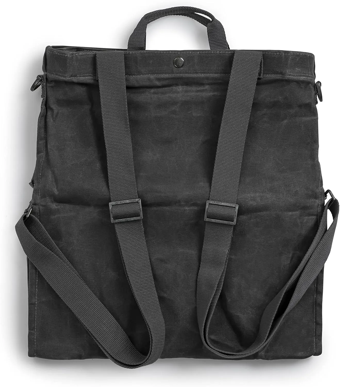 Barebones Harvesting and Gathering Bag - Foraging, Harvest and Fruit Picking Bag with Convertible Straps - Water-Resistant Waxed Canvas Gardening Tool(Slate Gray)