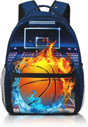 Basketball Backpack for Boys School Bag Waterproof Sports Bag Travel Daypack for Students Teens