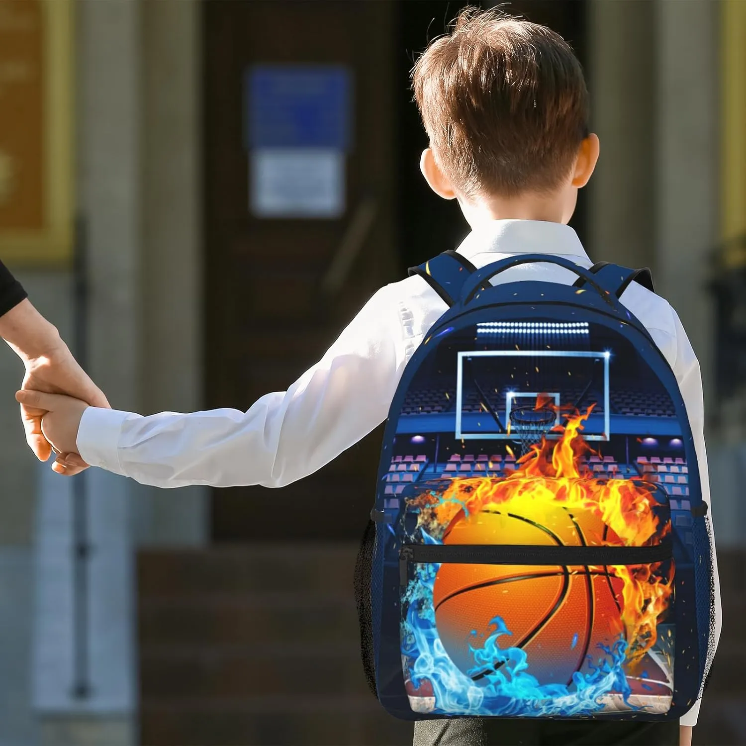 Basketball Backpack for Boys School Bag Waterproof Sports Bag Travel Daypack for Students Teens