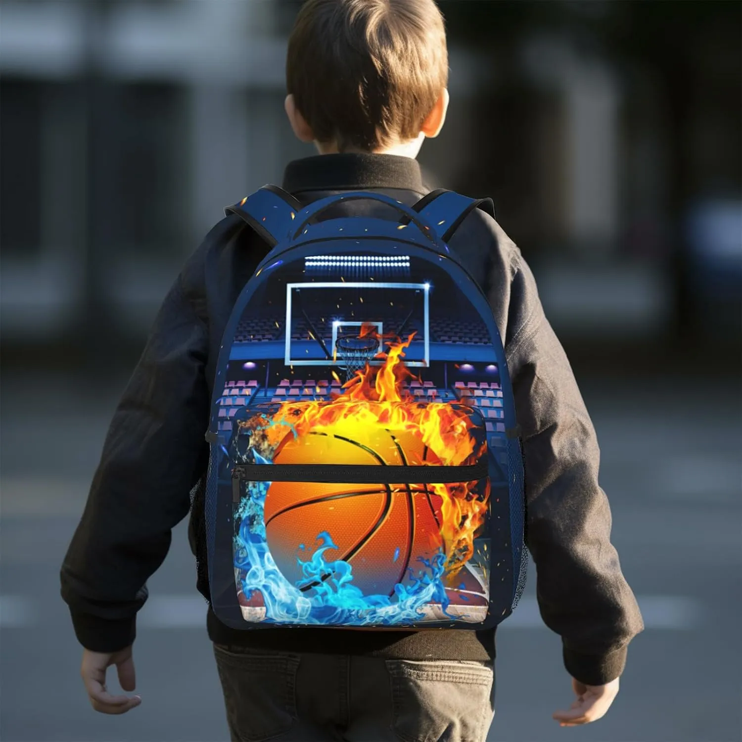 Basketball Backpack for Boys School Bag Waterproof Sports Bag Travel Daypack for Students Teens