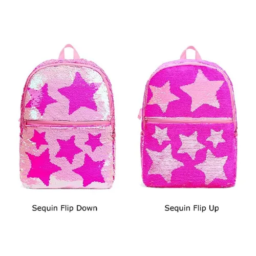 Belachica Star Flip Sequins School Backpack