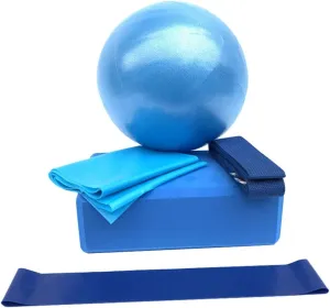 BESPORTBLE Yoga Kit Yoga Blocks and Strap Exercise Ball Resistance Bands Elastic Band Massage Ball Yoga Accessory for Stretching Massage Yoga Starter Kit for Beginner Propane Burner