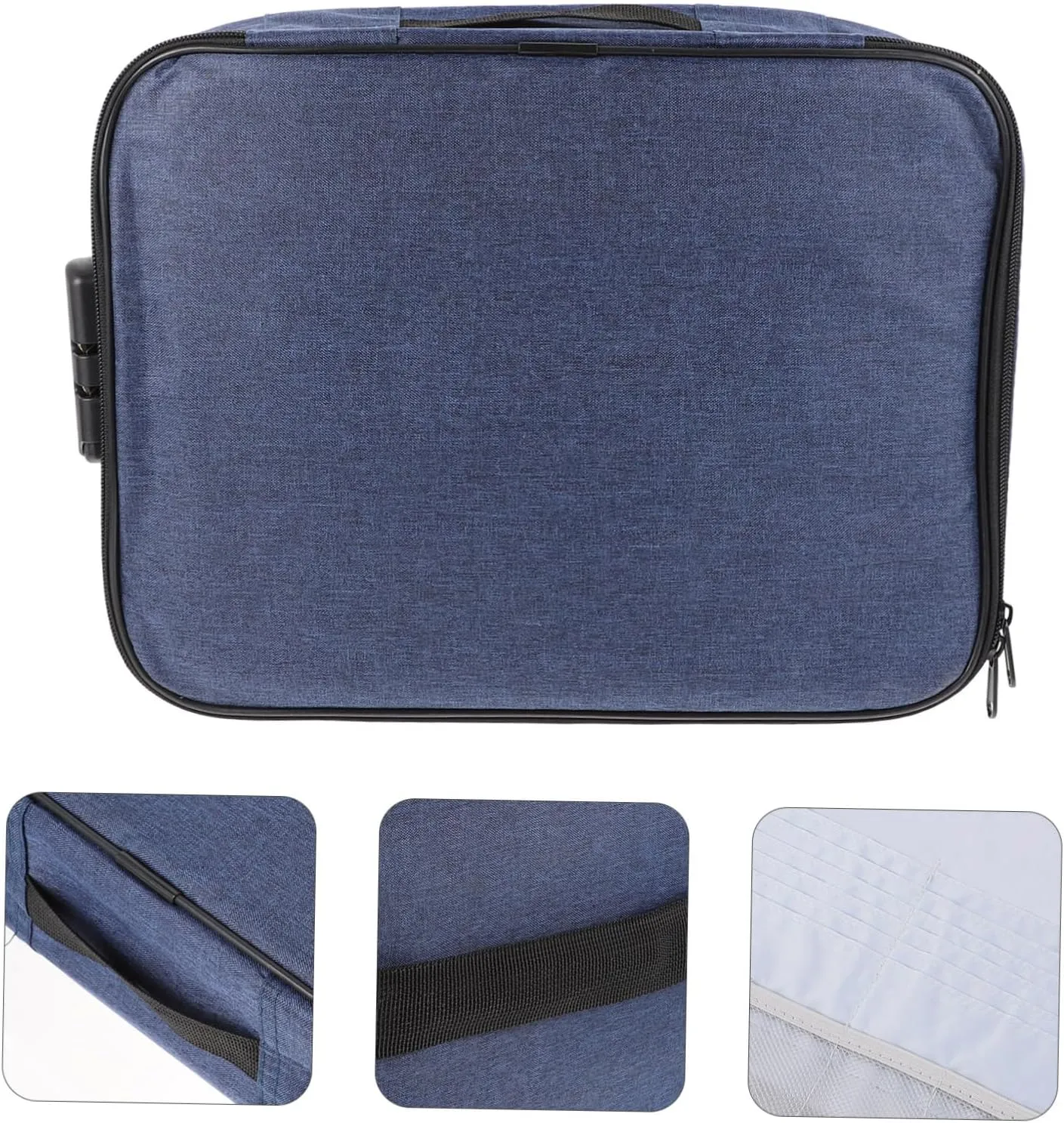 BESTYASH Certificates Bag Portable File Bag Large Capacity Easy Open Seal for School Office