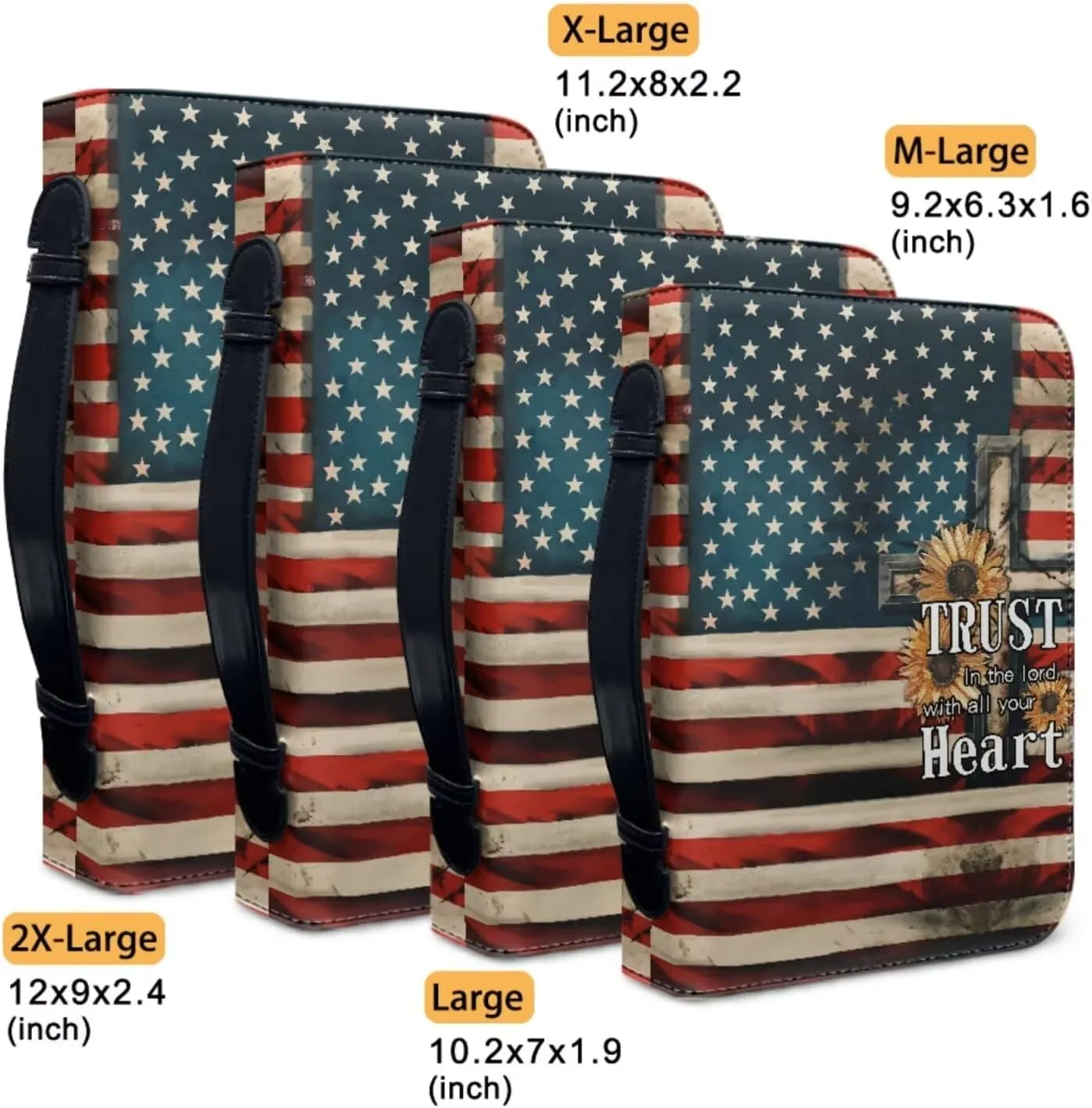 Bible Covers for Women Men with Keychain Carrying Book Case Church Bag Bible with Pockets Large Bible Cover