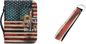 Bible Covers for Women Men with Keychain Carrying Book Case Church Bag Bible with Pockets Large Bible Cover