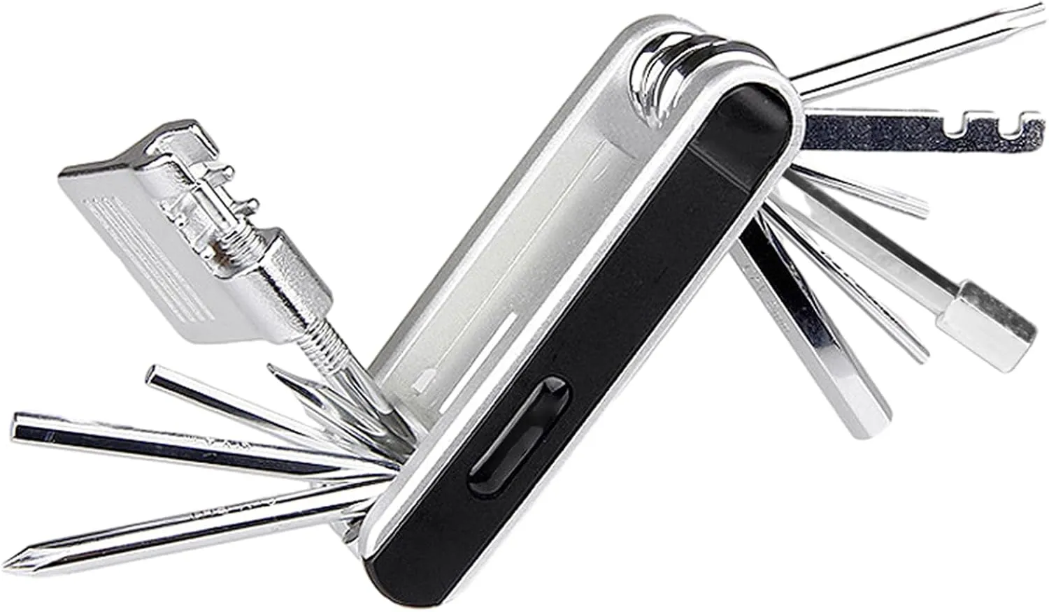 Bike Multi Tool, 12 In 1 Multi-Function Bike Tool Kits, Lightweight Portable Foldable Bike Tools With High Strength, Bike Multitool for Maintenance and Emergencies