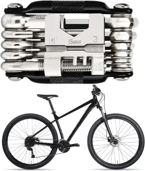 Bikes Multi Tool Kit - Alloy Tire Lever Set, Portable Cycling Tool | Foldable Chain Splitter with Hex Key Wrenches, On The Go Fixes Road Urgency Repair Accessories for Bikes Motorcycles