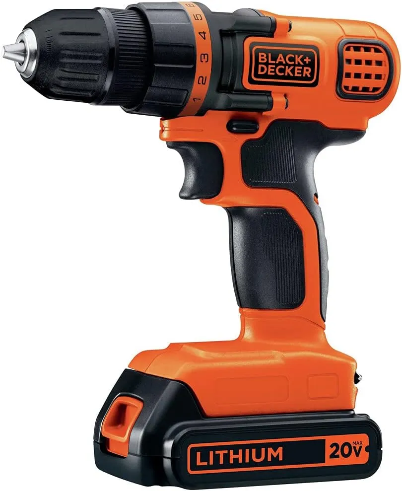 BLACK DECKER 20V MAX Power Tool Combo Kit, 4-Tool Cordless Power Tool Set with 2 Batteries and Charger (BD4KITCDCRL)