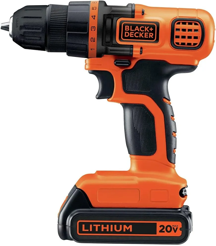 BLACK DECKER 20V MAX Power Tool Combo Kit, 4-Tool Cordless Power Tool Set with 2 Batteries and Charger (BD4KITCDCRL)