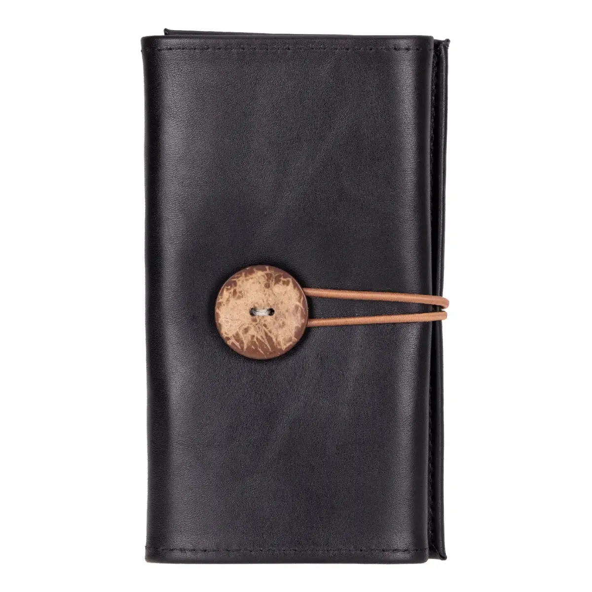 Black Leather Cable Organizer