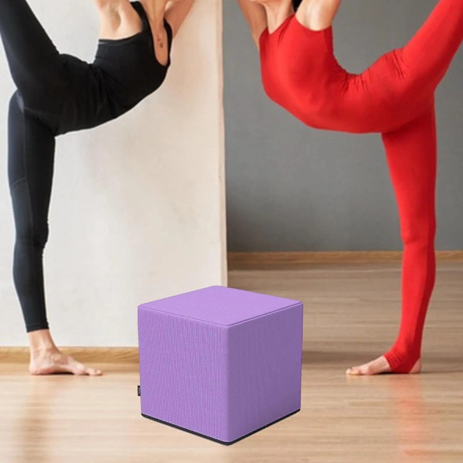Block Square Non Slip Bottom Brick Cube Stool for Home Gym Balance Training Pilates