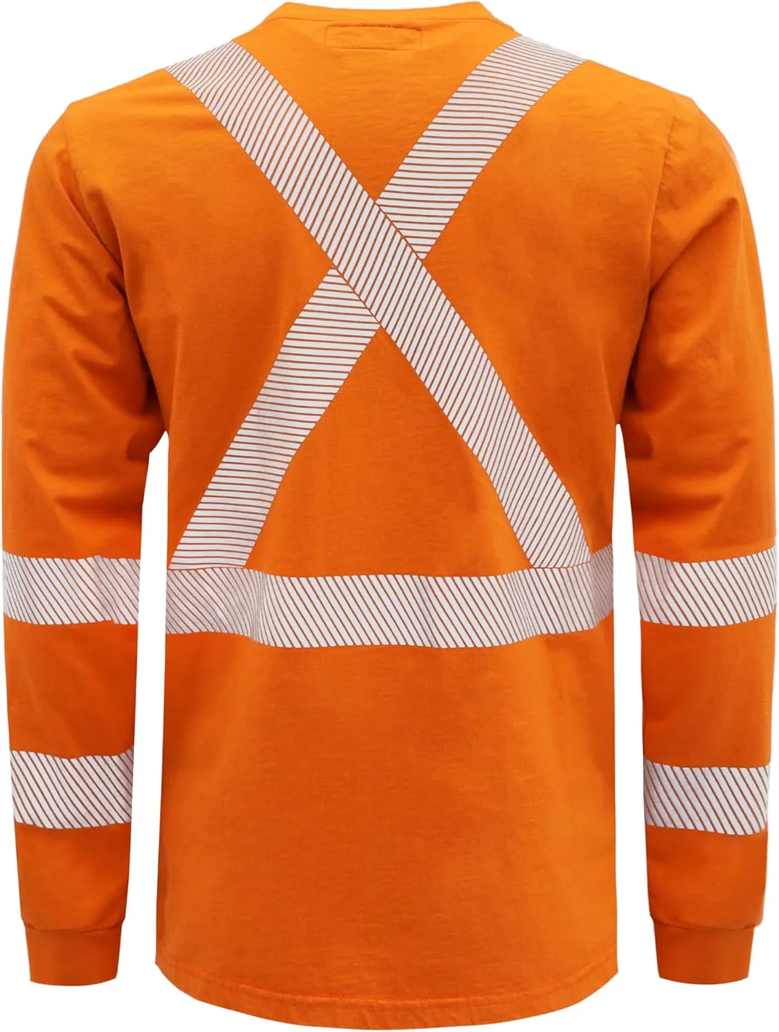 BOCOMAL FR Hi-Vis Shirts 6oz Lightweight High Visibility Reflective Flame Resistant/Fire Retardant Shirt Men's Safety Shirts