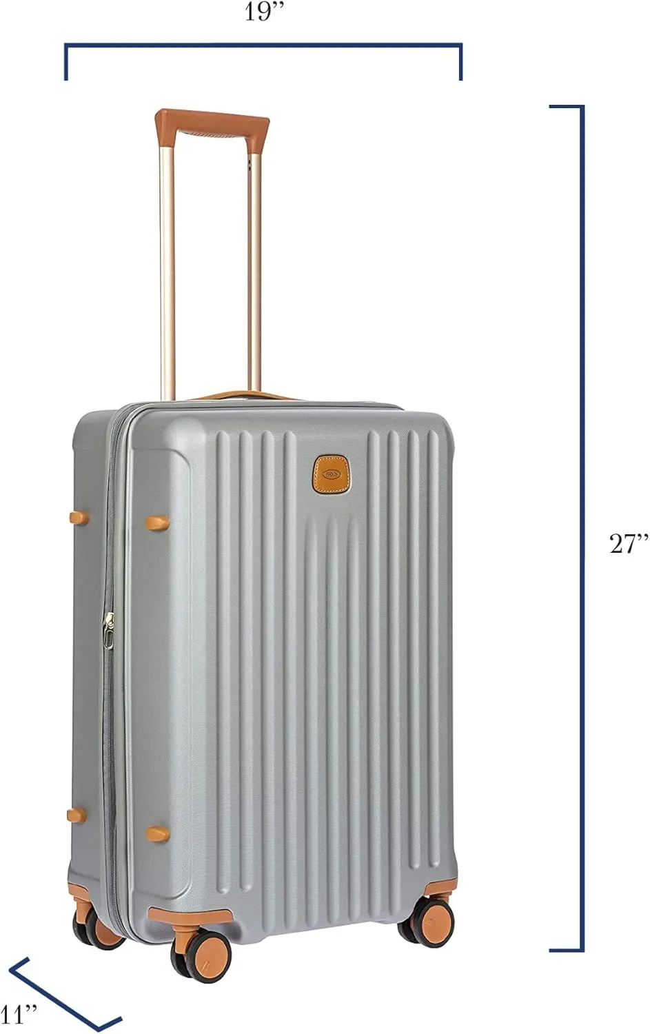 Bric's Capri 2.0 27"-Inch Spinner - Expandable Luxury Carry On Luggage With Spinner Wheels - Lightweight Carry On Suitcases with Wheels Made From Durable Polycarbonate
