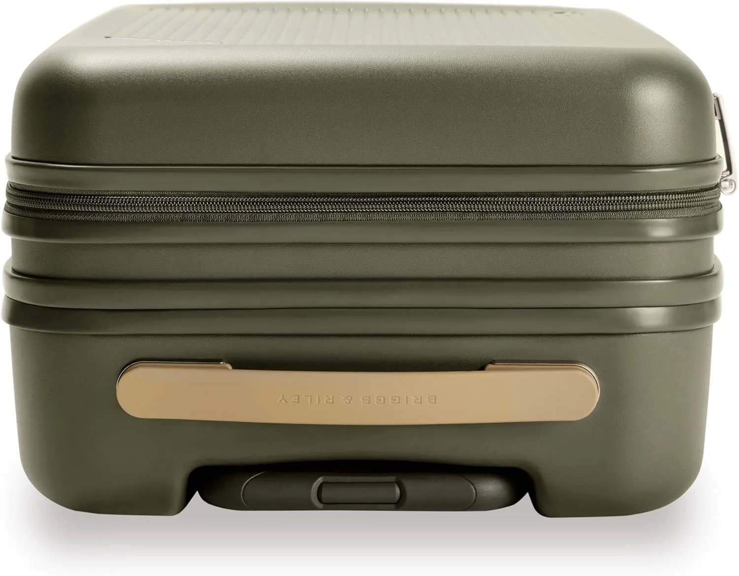 Briggs & Riley Essential 22" Carry On Expandable Spinner - Luggage for Travel, Suitcases with Wheels, Hardside Rolling Bag for Men & Women, Self-Repairing Zipper - Sympatico Collection, Olive