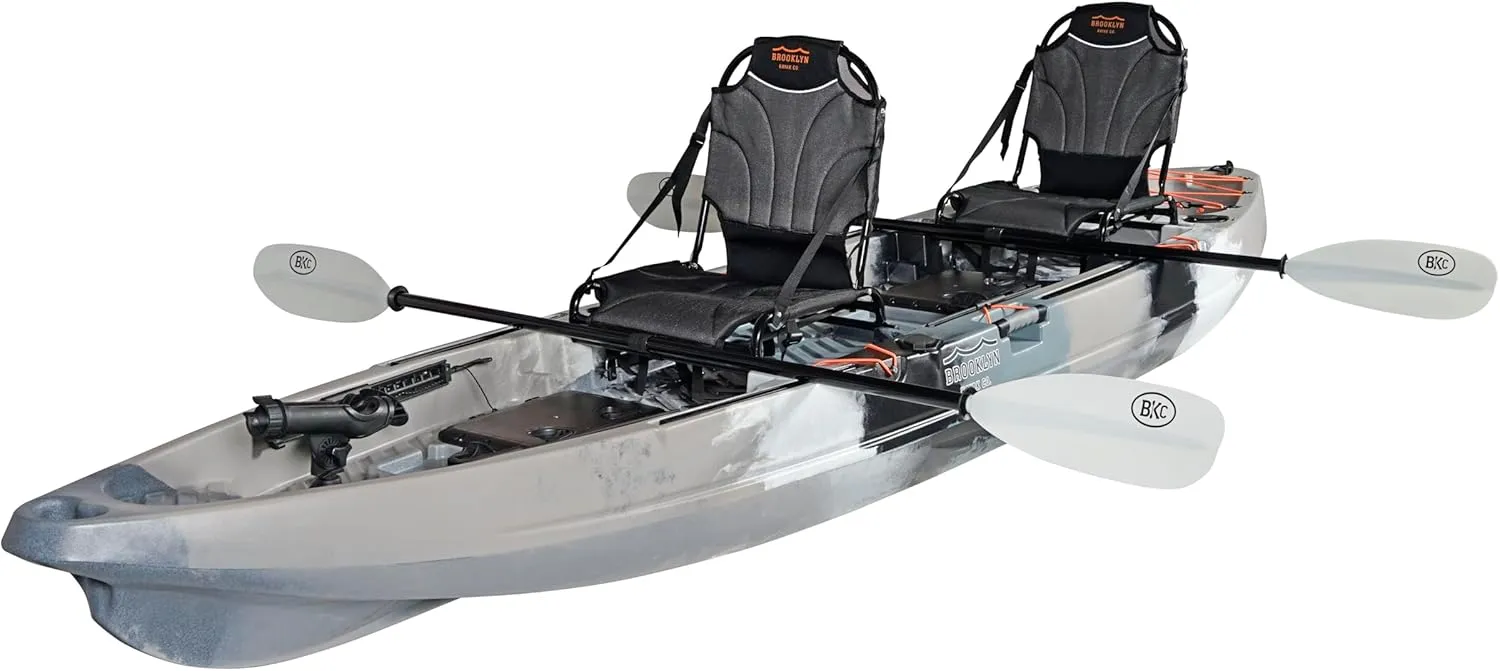 Brooklyn 13.0 Pro Tandem Kayak 12-Foot, 8 inch 2 or 3 Person Sit On Top Fishing Kayak