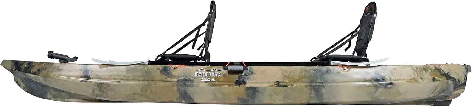 Brooklyn 13.0 Pro Tandem Kayak 12-Foot, 8 inch 2 or 3 Person Sit On Top Fishing Kayak