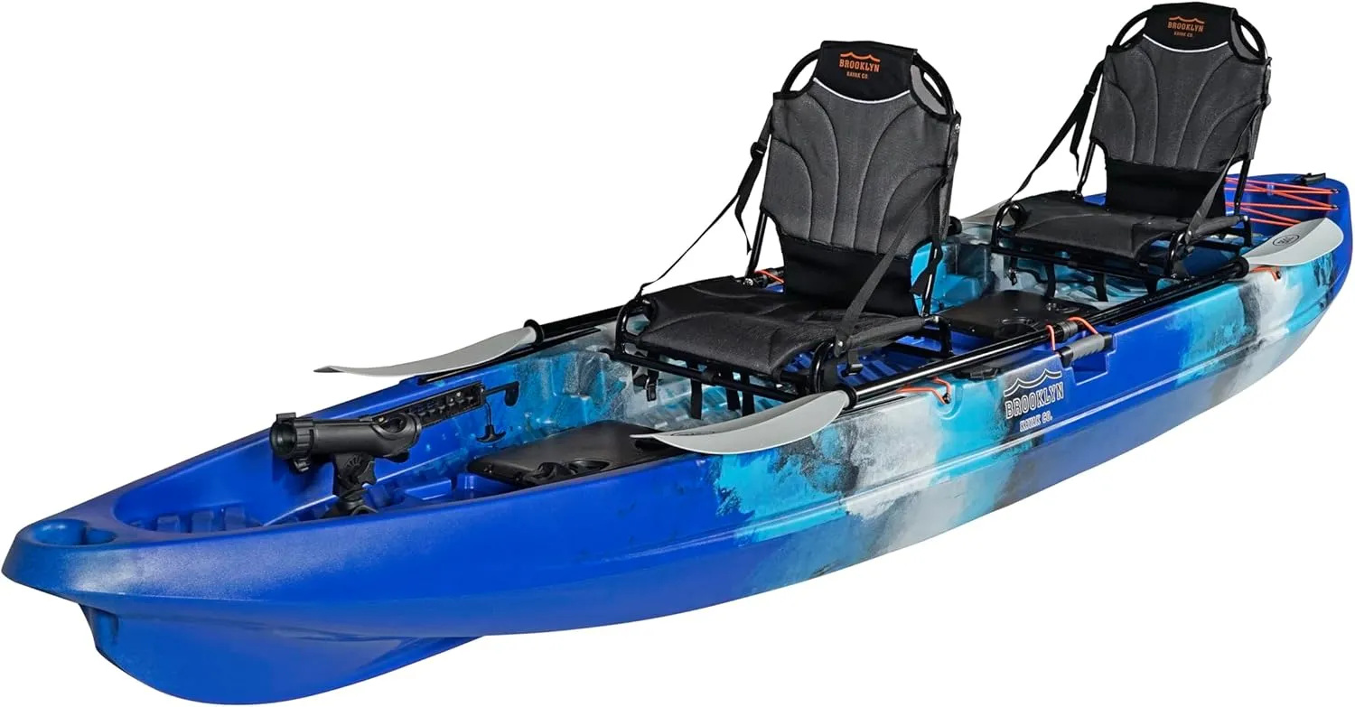 Brooklyn 13.0 Pro Tandem Kayak 12-Foot, 8 inch 2 or 3 Person Sit On Top Fishing Kayak