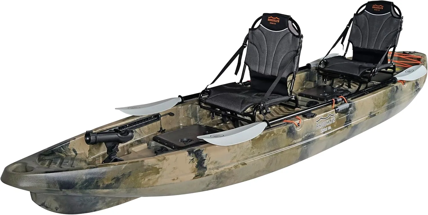 Brooklyn 13.0 Pro Tandem Kayak 12-Foot, 8 inch 2 or 3 Person Sit On Top Fishing Kayak