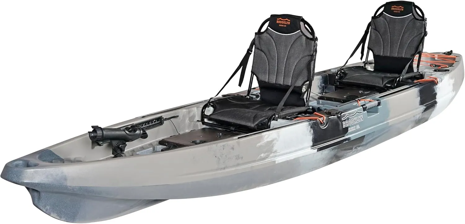 Brooklyn 13.0 Pro Tandem Kayak 12-Foot, 8 inch 2 or 3 Person Sit On Top Fishing Kayak